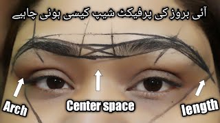 Eyebrow Mapping Tutorial With ThreadHOW TO Eyebrow Shaping Guide For Beginners by Asma Khan [upl. by Nakah606]