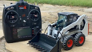 I built the hydraulic Lesu RC Wheeled Skid Steer  a brief overview [upl. by Eitteb]