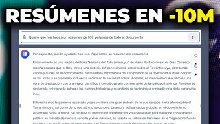 RESUMIR PDFs con Inteligencia Artificial 4 HERRAMIENTAS GRATIS [upl. by Brandyn]