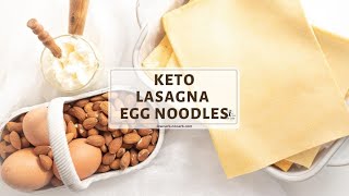 Homemade Keto Lasagna Noodles Pasta Sheets Recipe [upl. by Colombi]