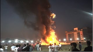 Burning the worlds tallest Ravana at Panchkula Chandigarh [upl. by Rajiv]