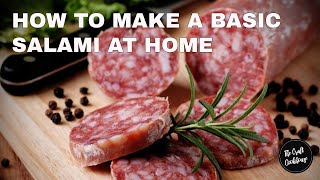 How to make a Simple Salami at home  EASY FOOLPROOF RECIPE [upl. by Yatnwahs768]