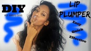 DIY Lip Plumper  Easy Quick and Effective [upl. by Ardisj]