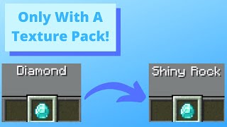 How to change the texture of items in minecraft just by renaming the item [upl. by Brion]