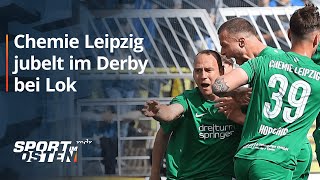 Chemie Leipzig jubelt im Derby bei Lok  MDR [upl. by Avika]