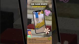 HOW TO CLEAN GRANITE COUNTERTOP [upl. by Ennadroj]