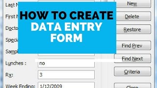 How to create Data entry form in Microsoft Excel [upl. by Other527]