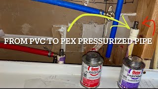 How to go from PVC or CPVC pipes to pex￼ Apollo transition pipe adapter install instructions [upl. by Korman]