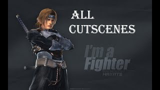 Dead Or Alive 5  ALL Hayate Character Cutscenes Story Mode [upl. by Ophelie]