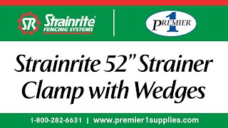 Strainrite 52” Strainer Clamp with Wedges [upl. by Latsyk]