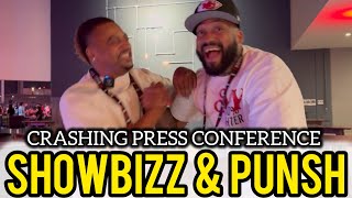 EPIC MOMENT SHOWBIZZ amp PUNSH DRUNK CRASHES Tyson Vs Paul Final Press Conference [upl. by Aisanahta381]