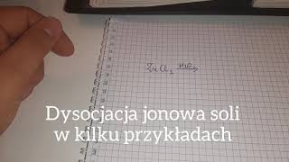 Dysocjacja jonowa soli [upl. by Kirre]