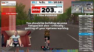 FTP Ramp Test on Zwift [upl. by Noremak479]