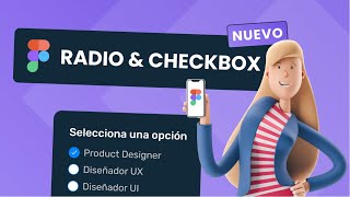 Figma Tutorial  Como crear un botón Radio amp Checkbox [upl. by Assirrac]