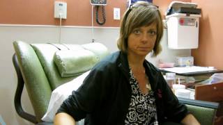 Breast cancer Amys first chemotherapy treatment [upl. by Nerra885]