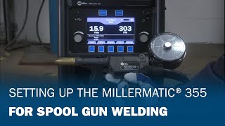 Setting up the Spool Gun  Millermatic® 355 [upl. by Elahcar703]