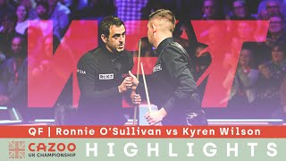 OSullivan VS Wilson HIGHLIGHTS  Cazoo UK Championship Quarter Finals [upl. by Bernhard]