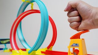 マーブルラン☆Surprise Threatening double loop coaster hot wheels toys [upl. by Xavier288]