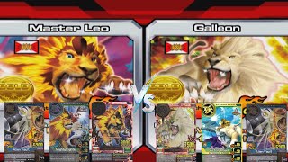 Master Leo VS Galleon  Best of 3  Animal Kaiser Evo 8 Versus Mode  Eps 125 [upl. by Castle]