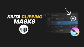 All about Krita clipping masks  Tutorial [upl. by Aleekahs68]