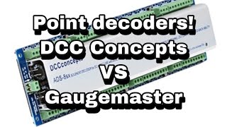 DCC point decoders DCC Concepts and Gaugemaster comparison 76 [upl. by Hadeis]