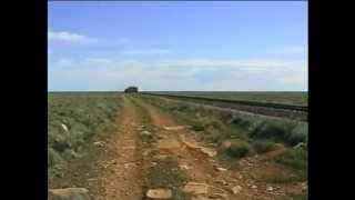 The singing rails of a passing goods train on the Nullarbor Plain [upl. by Ruttger]