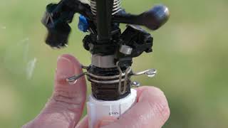 Adjusting and Maintaining a Rain Bird Riser Mounted Impact Sprinkler [upl. by Travax840]