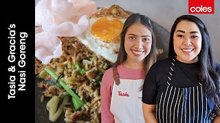 Nasi Goreng Indonesian Fried Rice with Tasia and Gracia [upl. by Ane361]