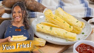 Crispy Yuca Fries  How to Cook amp Peel Yuca  Chef Zee Cooks [upl. by Infeld809]