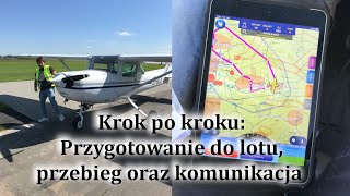 Lot na lotnisko kontrolowane w VFR krok po kroku zapis lotu  ATC Lotnictwo w pigułce [upl. by Nibbs574]