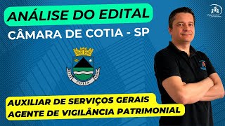 Concurso Câmara Municipal de Cotia  Agente de Vigilãncia Patrimonial e Auxiliar de Serviços Gerais [upl. by Cheston659]