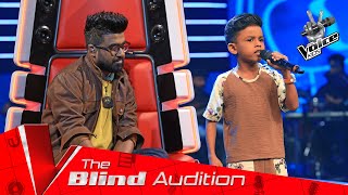 Omesh Nethusara  Rathnapuren Gena රත්නපුරෙන්  Blind Auditions [upl. by Naawaj]