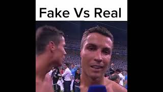 REAL VS FAKE 😂PT2 ronaldo youtubeshorts [upl. by Lenox205]