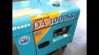 ☆デンヨー 発電機 DA－3000SS Denyo GENERATOR☆ [upl. by Azmah154]