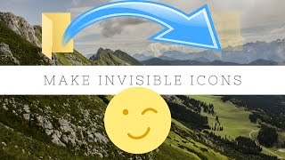 How To Make Invisible Icons In Windows 10  PC Tricks [upl. by Antonin]