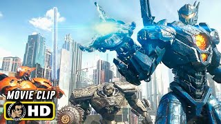 Pacific Rim 2013 Gipsy Danger vs Knifehead Movie Clip 4K HD [upl. by Yenhpad209]