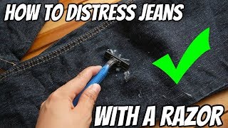 How to Hem Jeans Keeping the Original Hem [upl. by Hindorff]