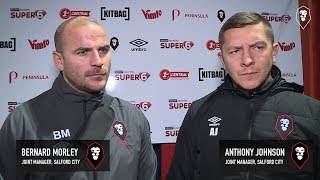 Salford City 40 North Ferriby United  Bern amp Jonno post match interview [upl. by Levenson]