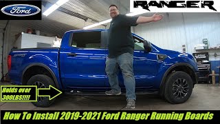 20192021 Ford Ranger Factory Ford Running Boards How To Install [upl. by Nickolaus]