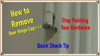 How to remove door hinge cap [upl. by Nnayelsel]