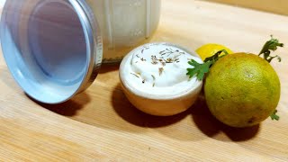 How to make a perfect sour cream  soured cream  Base dip  knife camera action [upl. by Norm624]