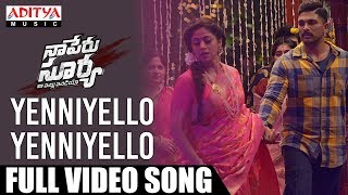 Yenniyello Yenniyello FullVideoSong Naa Peru Surya Naa illu India  Allu ArjunHits  Aditya Music [upl. by Eninahs]