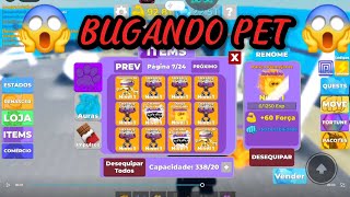 BUGANDO PETS PARA ALEATÓRIOS E INSCRITOS MUSCLE LEGENDSROBLOX [upl. by Caras]