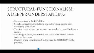 Introducing Structural Functionalism [upl. by Ylas]