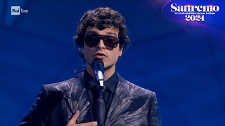 Sanremo 2024  Leo Gassmann canta quotTutto il resto è noiaquot [upl. by Elocin707]