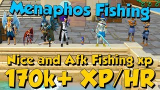 170k XPHR  Menaphos Fishing Runescape 3 Nice AFK amp Fast Fishing XP [upl. by Carrillo]