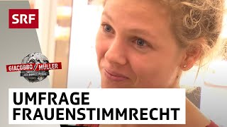 Umfrage Frauenstimmrecht  Giacobbo  Müller  Comedy  SRF [upl. by Canice]