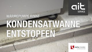 Fehlerbehebung Wärmepumpe rinnt  Kondensatwanne entstopfen [upl. by Odarnoc]