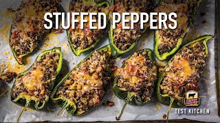 Stuffed Peppers Recipe Beef Stuffed Poblano Bake [upl. by Celeste]