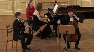 MGlinka Trio Pathetique for clarinet piano and cello [upl. by Bach]